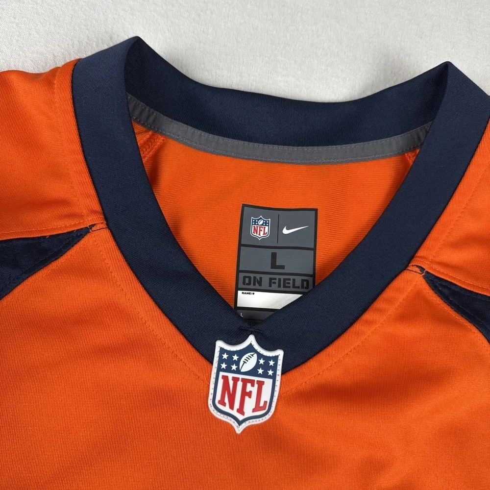 Russell Wilson Denver Broncos Mens Nike On-Field NFL Jersey Large Orange